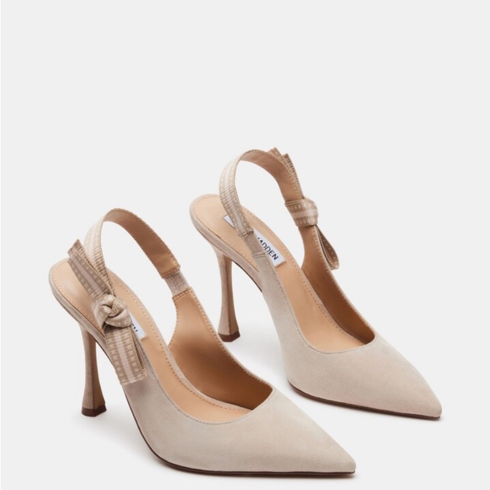 Steve Madden Bri Taupe Suede Slingback
